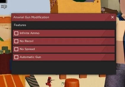 Preview of Arsenal Gun Modification GUI