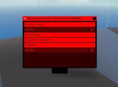 Preview of Natural Disaster Survival GUI