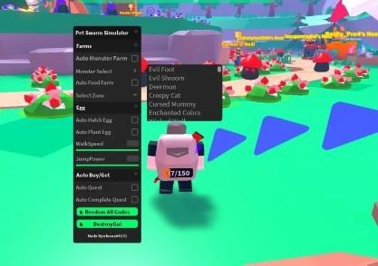 Preview of Efes Pet Swarm Simulator GUI