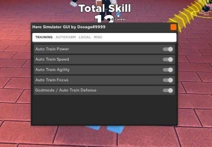 Preview of Dosages Hero Simulator GUI
