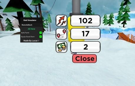 Preview of Sled Simulator GUI