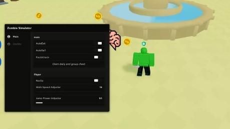 Preview of Zombie Simulator GUI