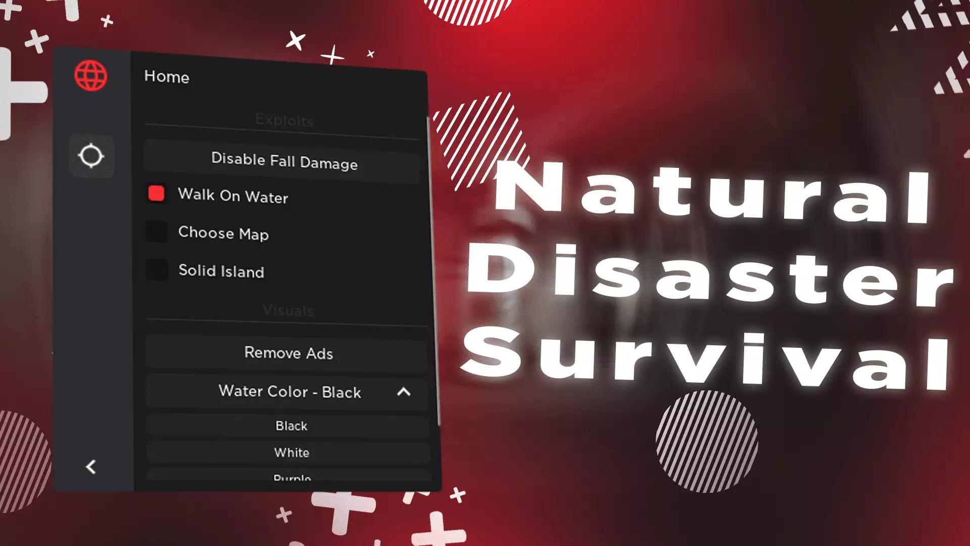 Preview of Natural Disaster Survival - Disable fall damage, Walk On Water, Choose Map