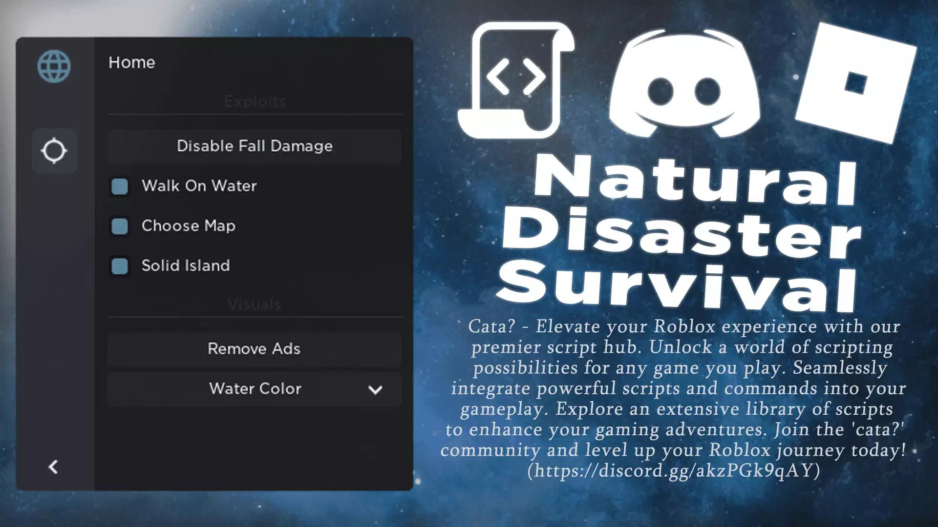 Preview of Natural Disaster Survival (Choose Map, NoFall, WaterWalk) 