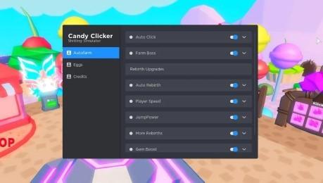 Preview of Candy Clicking Simulator GUI