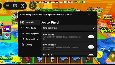 Steal a Brainrot Scripts for Delta Executor 71 Asus Hub - Push Rock for Brainrots Script!