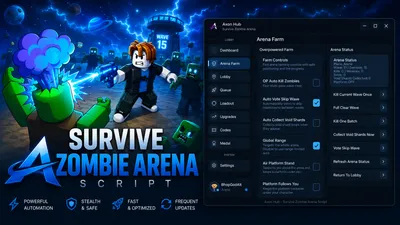 Axon Hub | Survive Zombie Arena - Auto Farm Void Shards