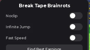 Steal a Brainrot Scripts for Delta Executor 87 Script on Break Tape Brainrots